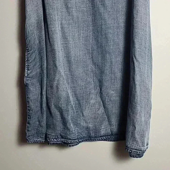 VELVET HEART Chambray Midi Dress With Pockets Size XSmall - Picture 2 of 12